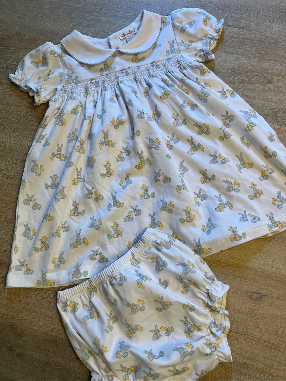 kissy Kissy 18/24 Pima Easter dress with bloomers  NWOT